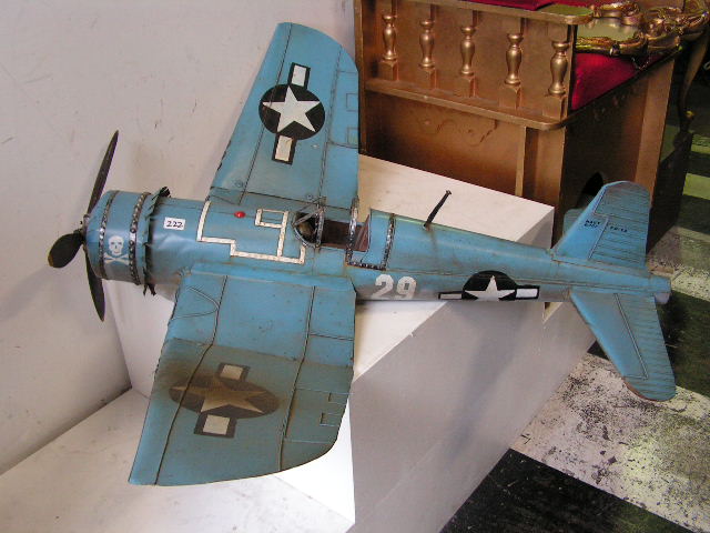 MODEL AIRPLANE, Blue Metal 1m